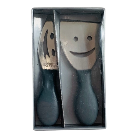 Cheese Cutters ANKYO Stainless Steel Grey Cheese Knives Set of 2 Cheese Knife - Picture 2 of 4
